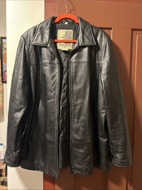 Men's Black Leather Jacket -